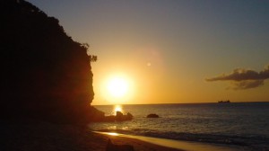 Sunset on the Island of Grenada.